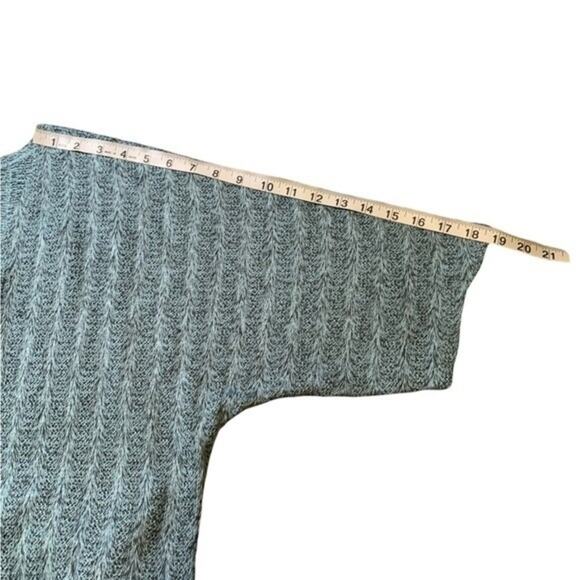 LuLaroe Cardigan Sweater Open Front Business Casual Teal Gray Knit Size Small - Picture 6 of 6